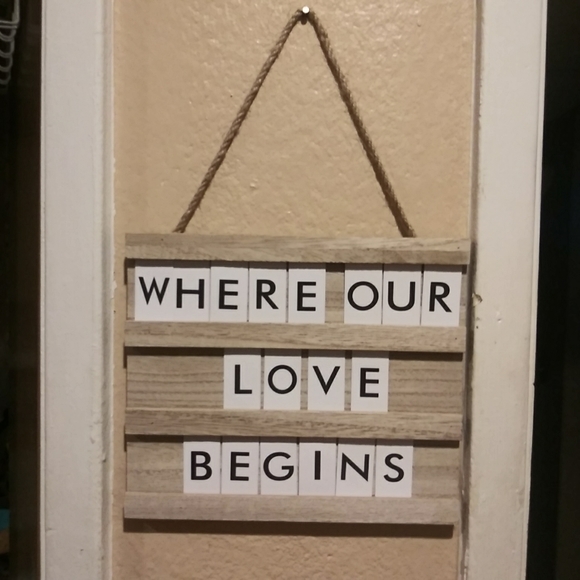 42. DYI Personal Message Letter Board Hanging Sign - Picture 3 of 3